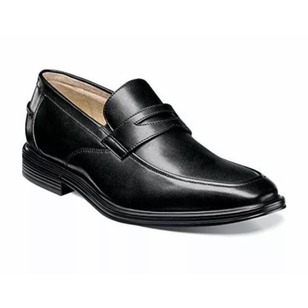new Florsheim Heights Slip-On Penny Loafer men leather 14 D black Shoe Ortholite